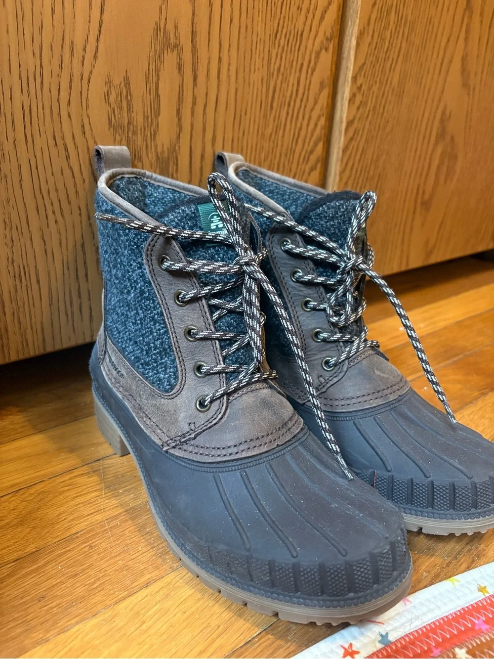 Kamik Brown and Black Waterproof Winter Boots